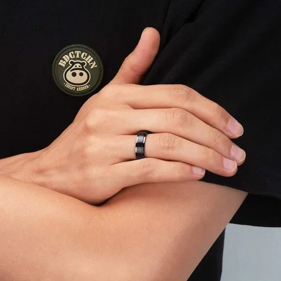 316L Stainless Steel Wedding Ring for Men Women, 2mm-8mm Width Black/Silver/Gold - Picture 4 of 7